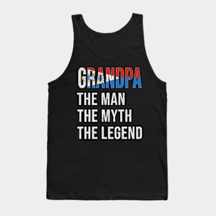 Grand Father St Sint Maartener Grandpa The Man The Myth The Legend - Gift for St Sint Maartener Dad With Roots From  Sint Maarten Tank Top